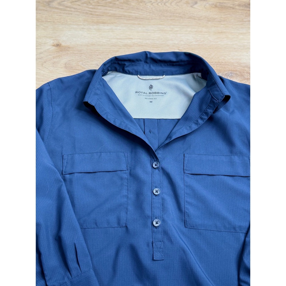 Royal Robbins Blue Relaxed Fit Tunic Top Womens Medium